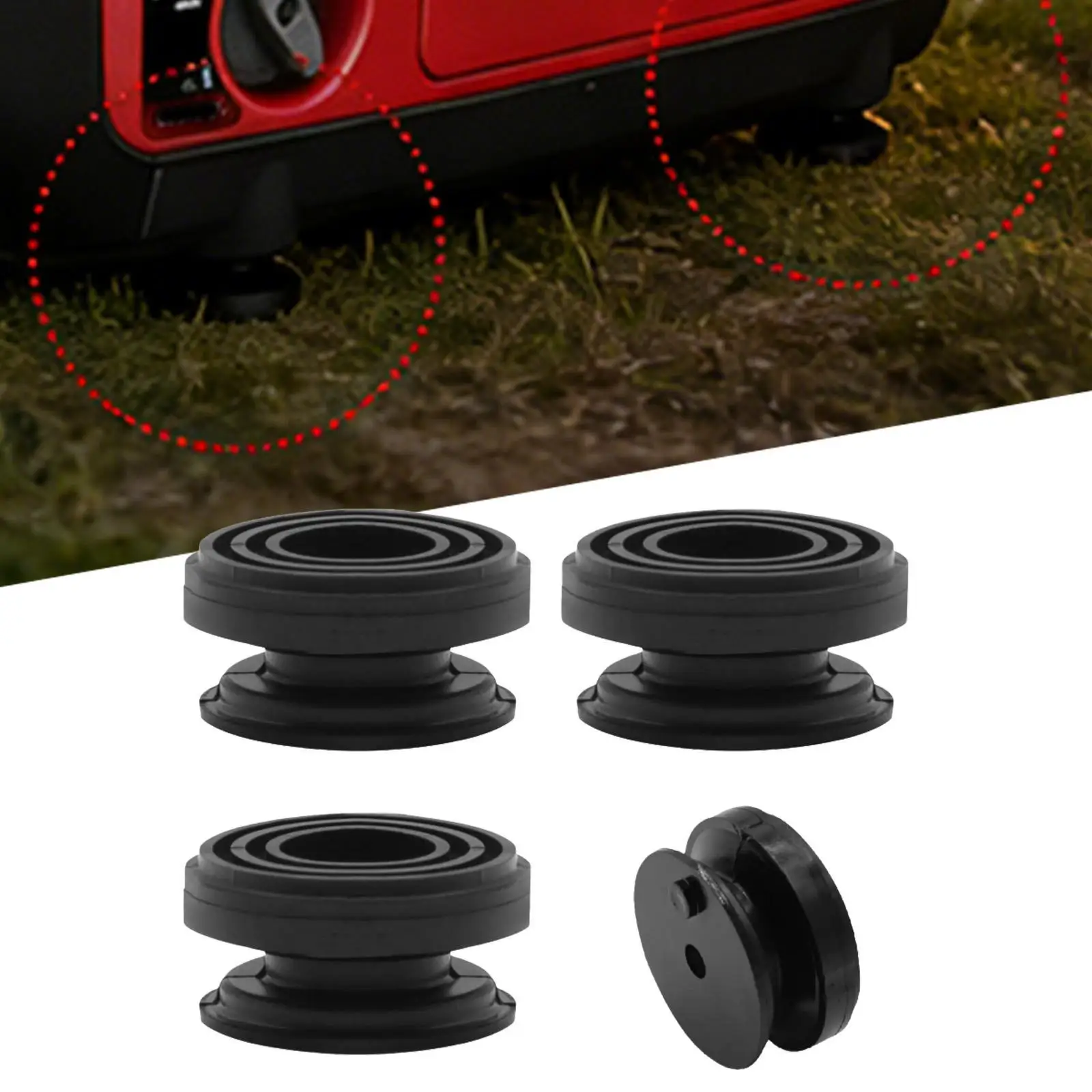 

Replacement Rubber Foot Pads for Generators Shock Absorbing Vibration Damping for EU2000 EB2200