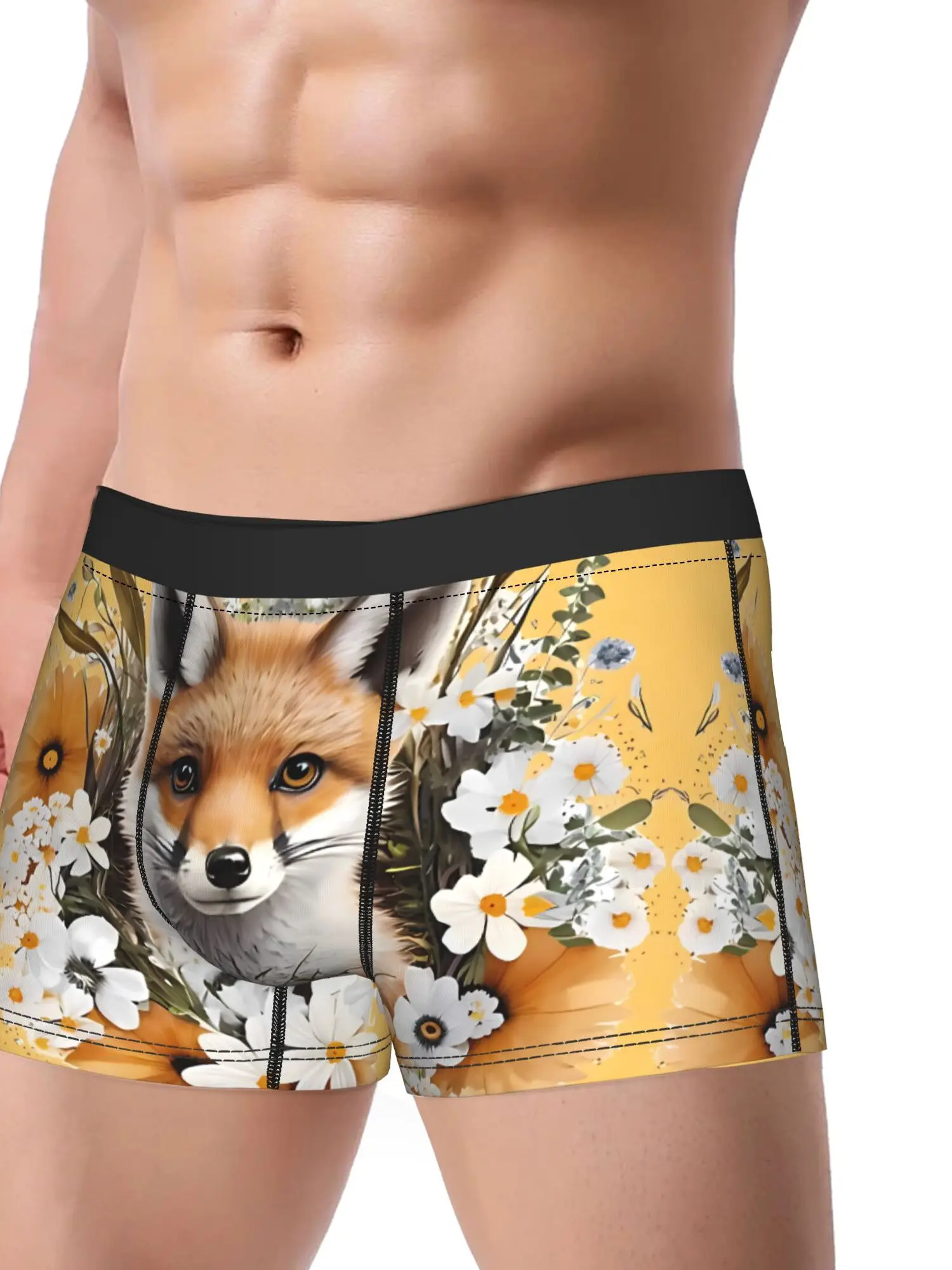 Red Fox Men Underwear Printed Boxer Briefs