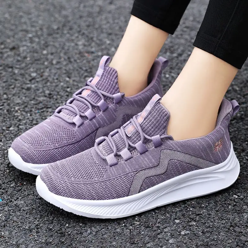 Zapatillas deportivas informales para mujer, calzado de deporte atlético con plataforma antideslizante, tenis de lujo de grado superior, otoño