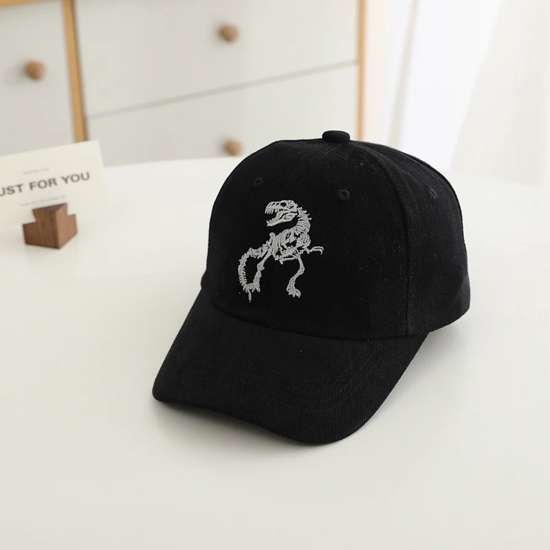 Baby Boys Baseball 2024 Summer School Cartoon Dinosaurs Children Outdoor Kids Caps for 2-8Years Adjustable Sports Hats Cotton