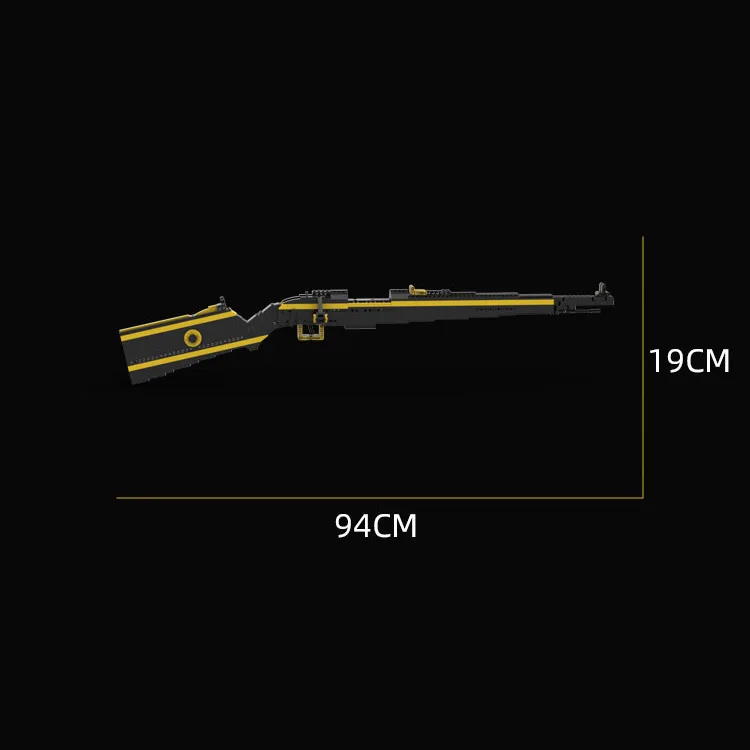 ZKZC technique WW2 arme militaire bloc de construction MOC 98K fusil de Sniper fusil d'assaut ville Police pistolet brique enfants jouets cadeau