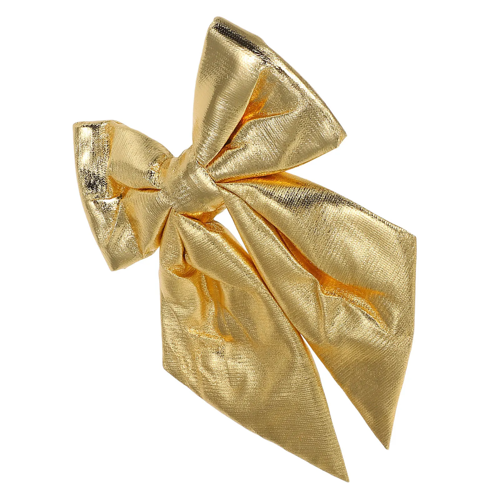 

Large Gold Christmas Bow Decoration Big Fabric Ribbon Bowknot Hanging Backdrop Decor for Wedding Room Fireplace Bridal Shower
