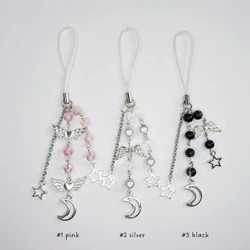 Moon & Star  charm accessory Beaded  Cute Jewelry phone pendant