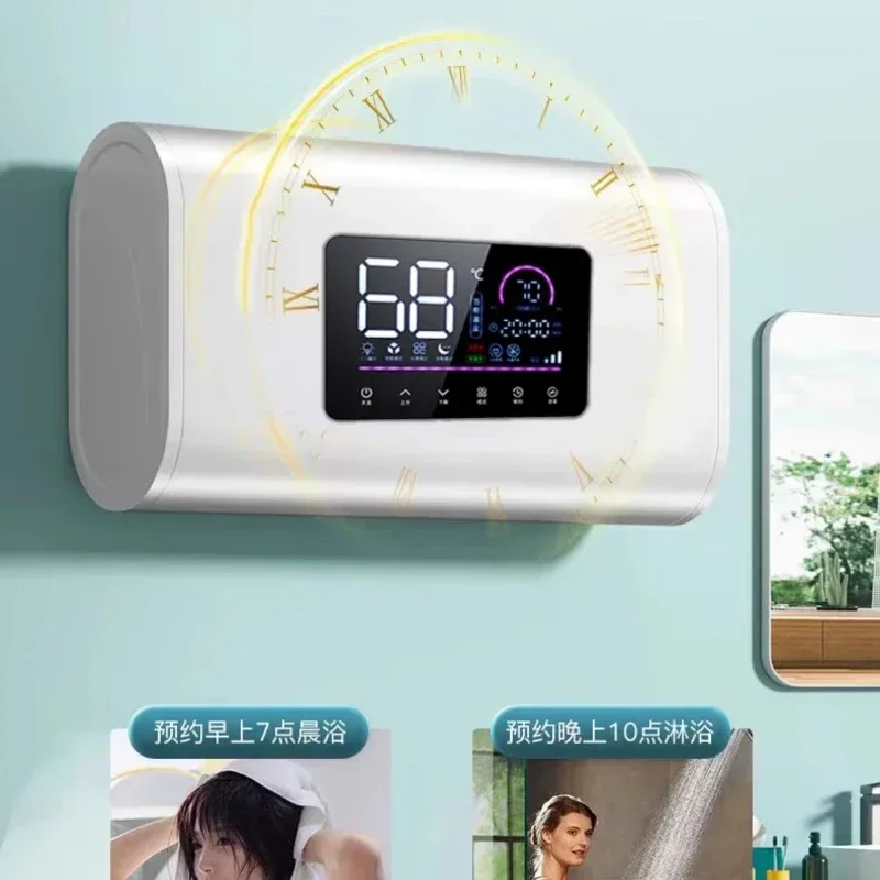 Aquecedor de água elétrico doméstico, novo aquecedor de água elétrico com economia de energia, caldeira de água de barril plano, novo estilo