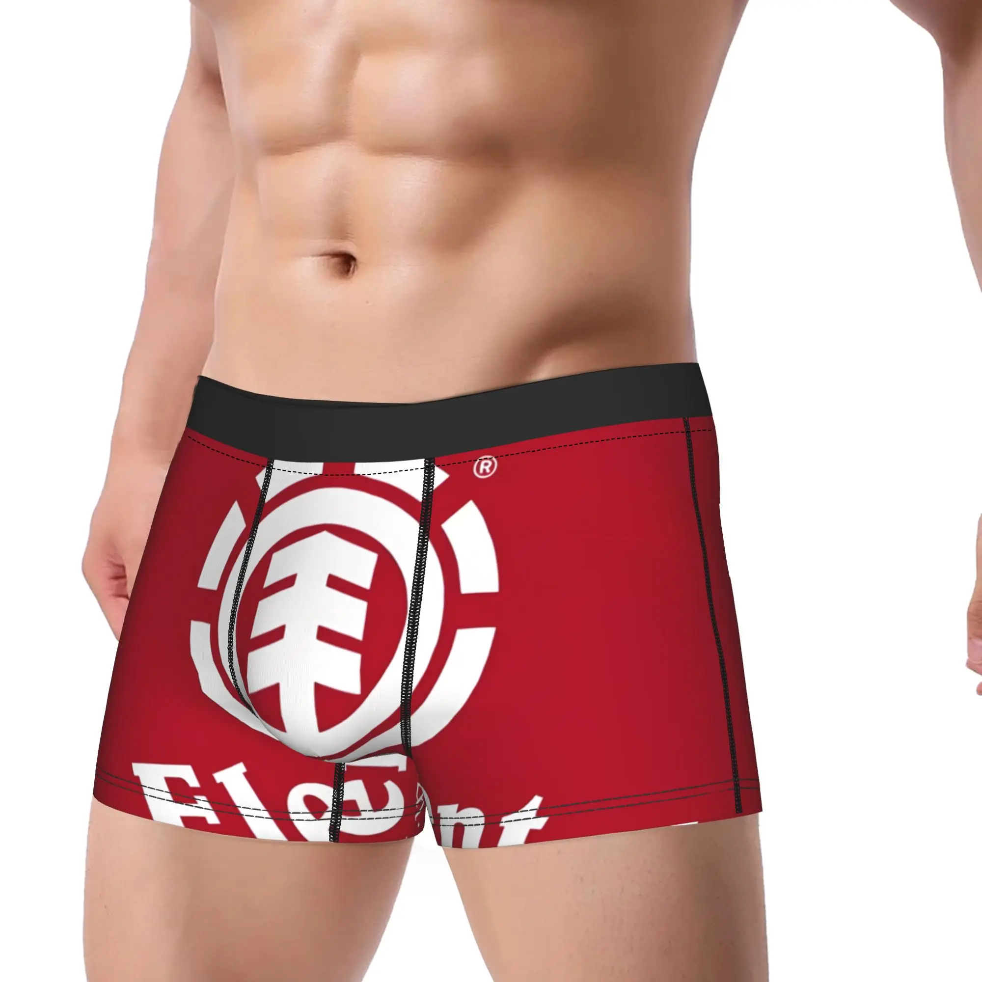 Pole Element Street Merch Underpants Breathbale Panties Male Underwear Element Print Shorts Boxer Briefs