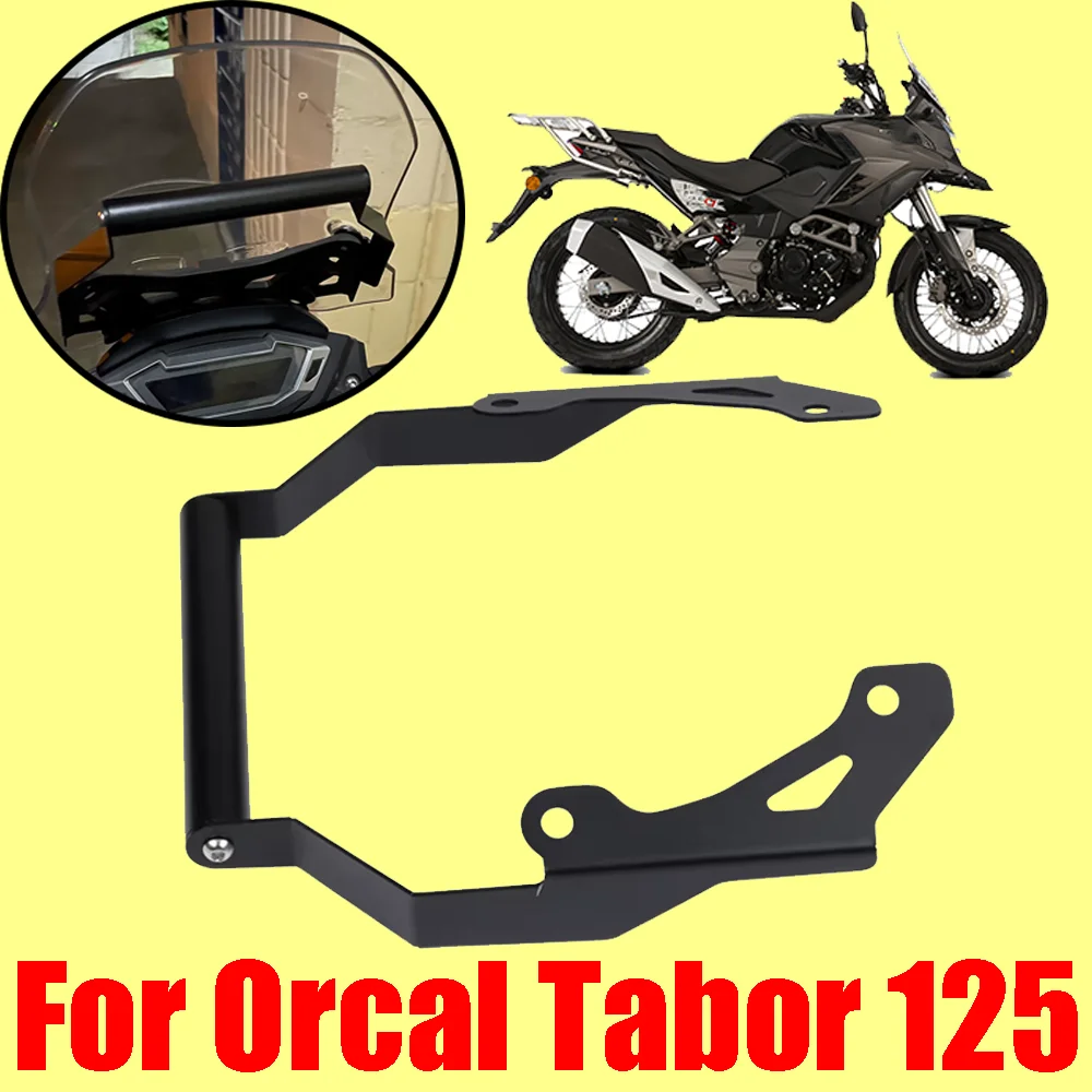 

For Moto Orcal Tabor 125 Motorcycle Accessories SMART Phone Holder Stand Support GPS Navigation Plate Bracket