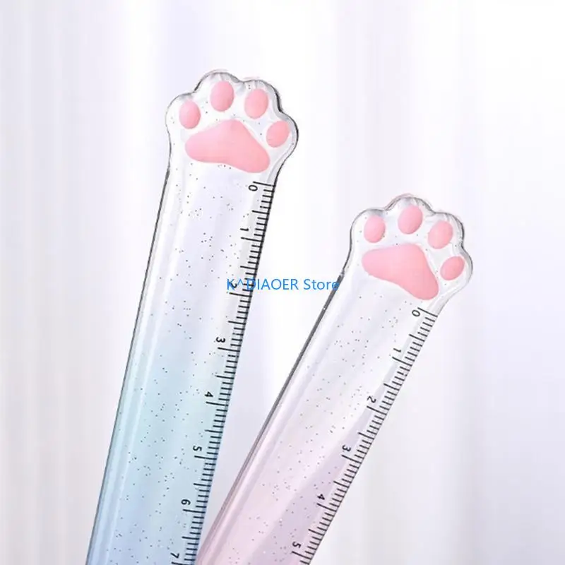 770D 2PCS CARTOON RUTURE RUTER MATH MATH DROFT REGING MESURING 0-15cm pour Kid
