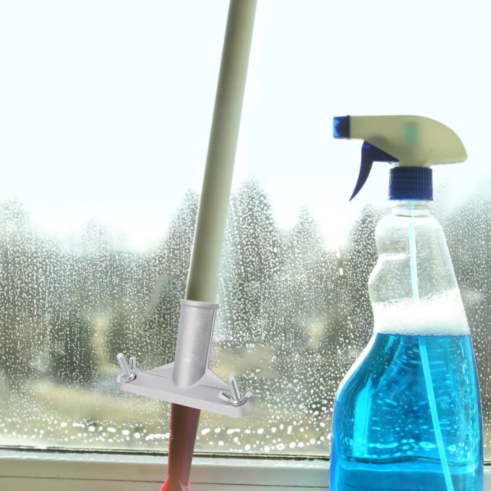 

Соединитель для насадки метлы усиленной конструкции с резьбовым металлическим наконечником для удлинительной ручки, надежное крепление для бытовых чистящих инструментов