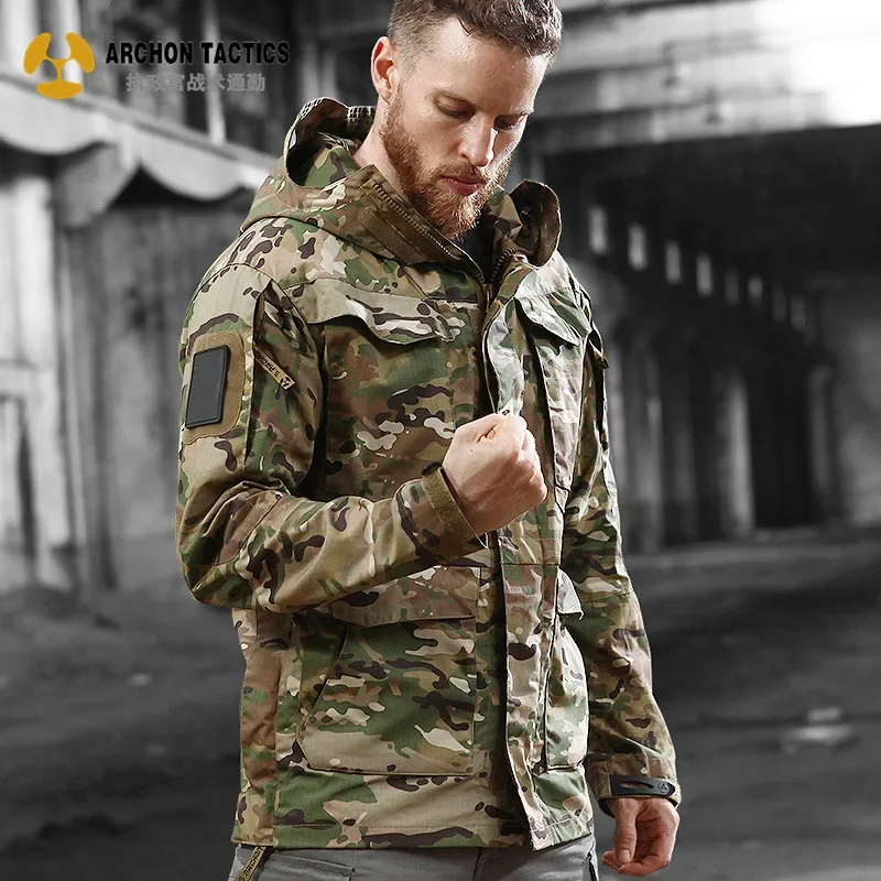 Army Clothes Casual Tactical Men Waterproof Flight Pilot Coat Hoodie Field Jacket Winter Autumn