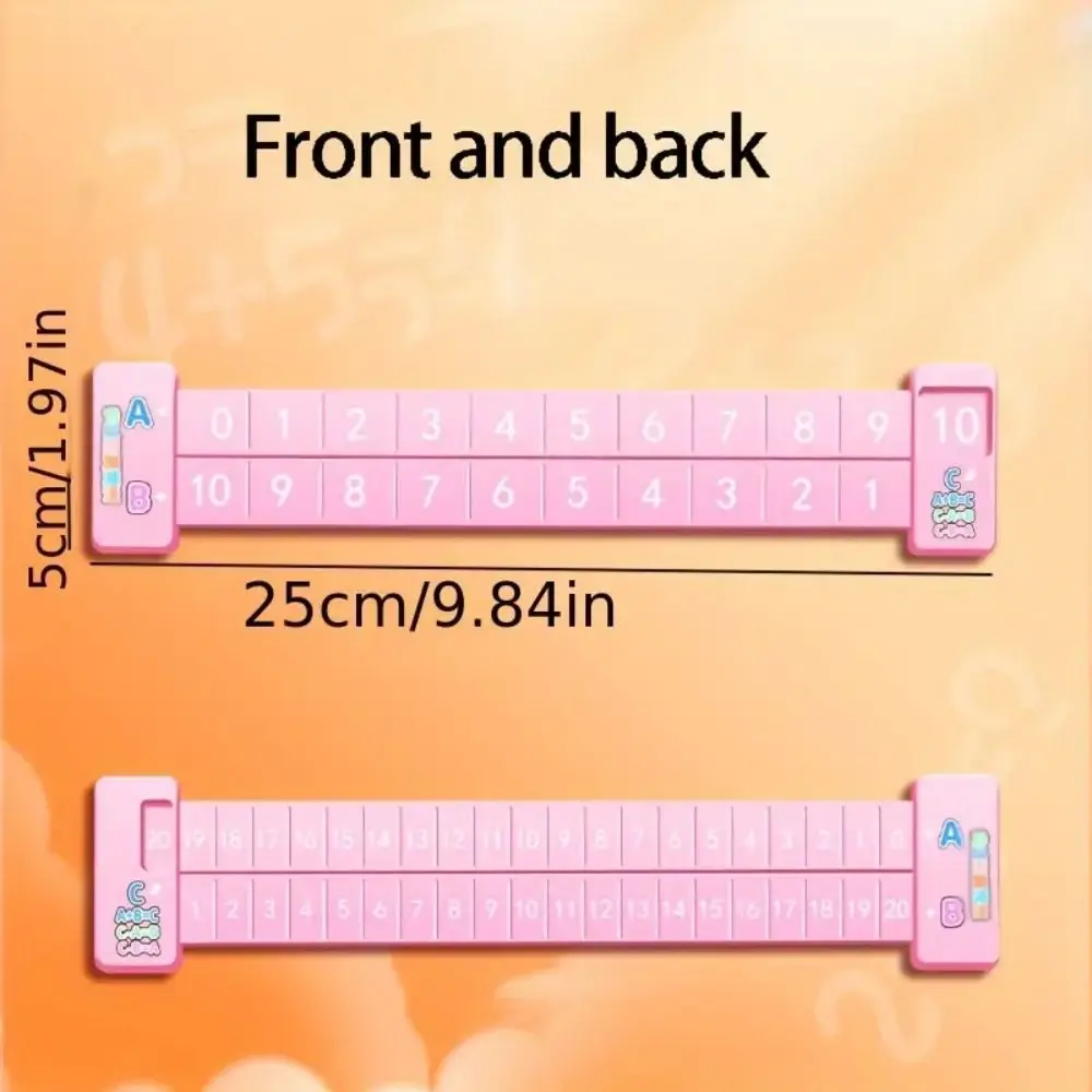 Early Education Number Decomposition Ruler Enlightenment Aid Learning Straight Ruler Plastic Stationery Student Ruler Students