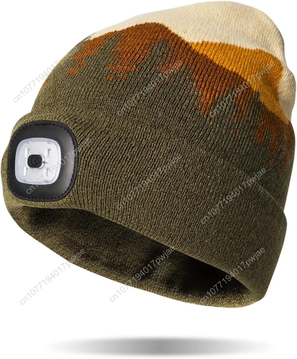 Klassieke oplaadbare LED warme gebreide muts hoofdlamp hoed koplamp voor buitenactiviteiten