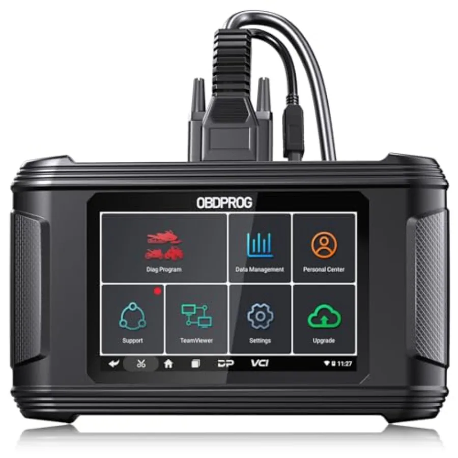 

Moto 100 5 Motorcycle Diagnostic Tool Full-System OBD2 Scanner with Quick Service Resets Active Text Advanced Programming Fits