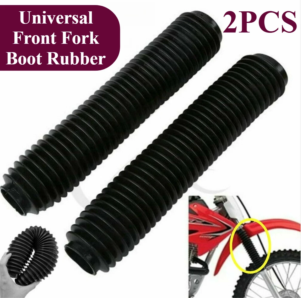 

Rubber Motorcycle Front Fork Dust Cover Gaiters Gaitors Boots Shock Absorber