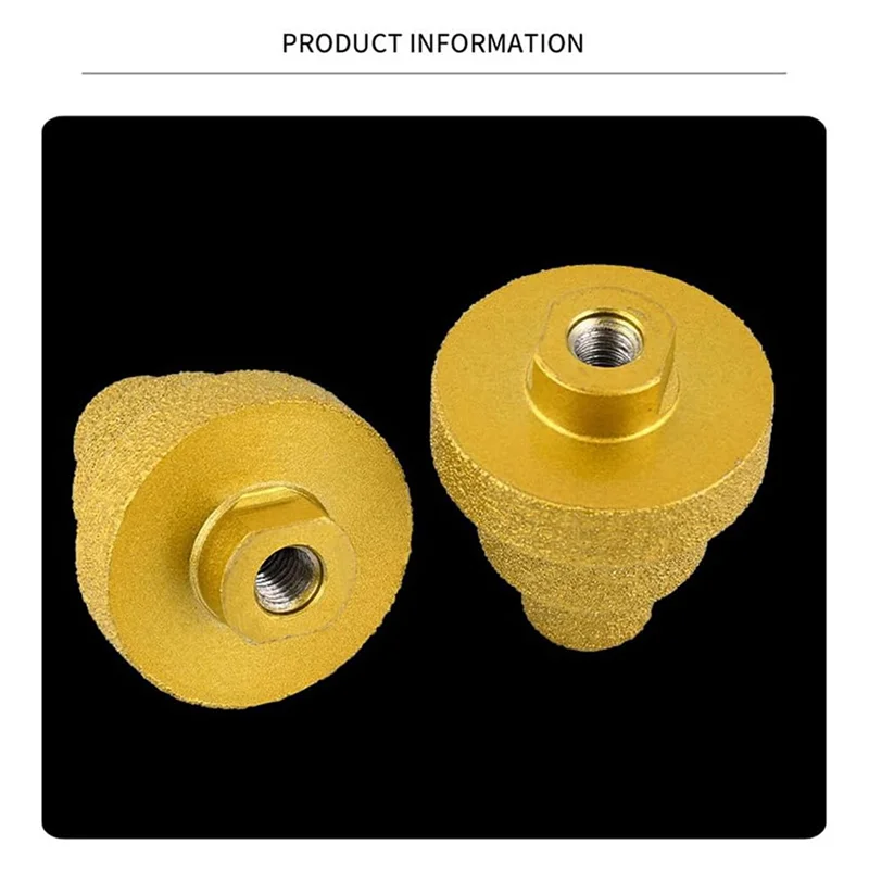 A11I 2Pcs 20-35-50Mm 다이아몬드 챔퍼 드릴 비트 앵글 그라인더 톱 M10 대리석 타일 벽돌 콘크리트 확대 용 나사