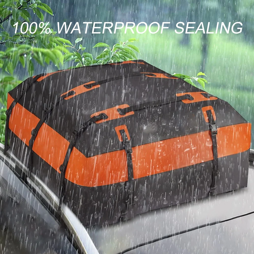 550L Waterproof Car Rooftop Cargo Luggage Carrier Storage Bag with Anti-Slip Mat PVC Carrier Bag With Enhanced Reinforced Straps