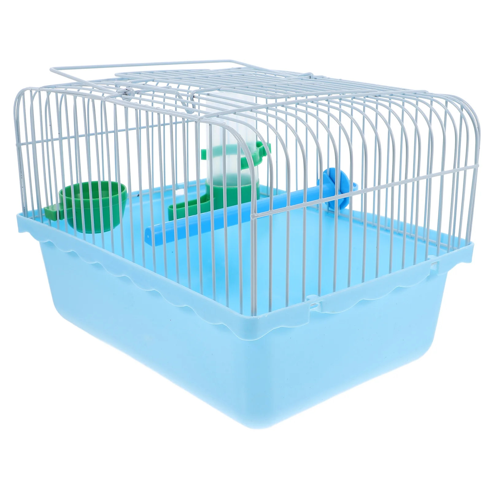 

Bird Cage for Cockatiels Portable Birdcage Parakeet Budgie Spacious Carrier Blue Abs Cages Macaw