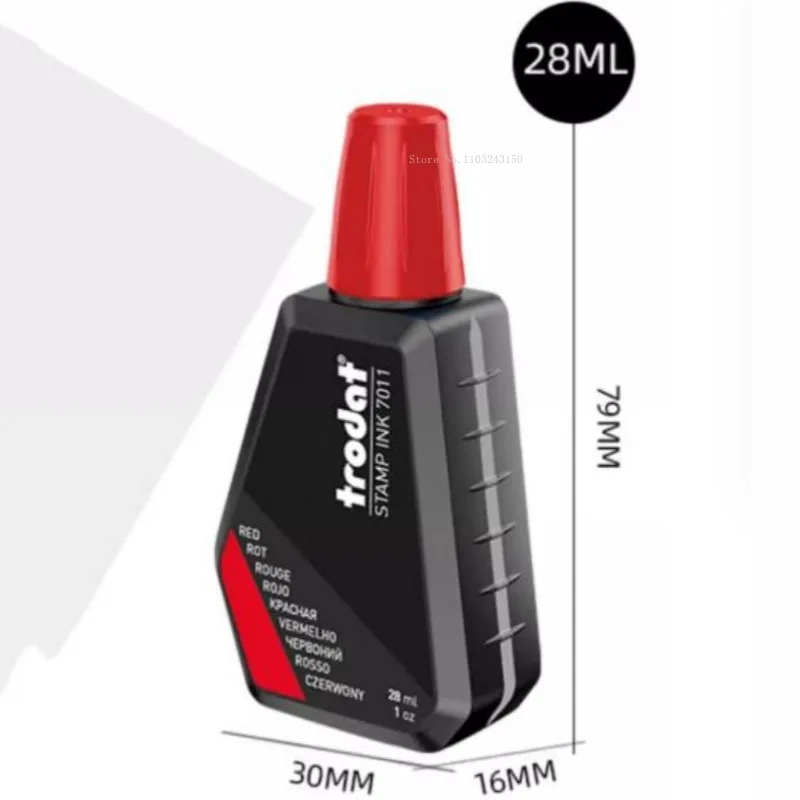 28 مللي حبر ملون عودة الطباعة النفط المياه القائمة على ختم الصباغ التجفيف السريع الحبر اللوازم المكتبية المدرسية الوجه عبوات الختم الصباغ #6