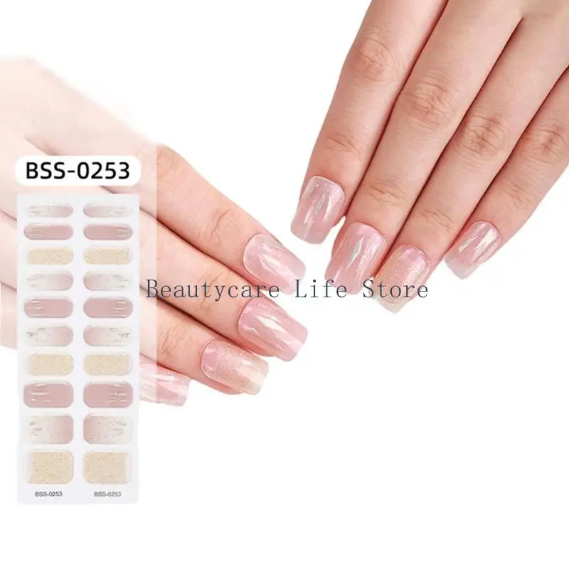

652C Stylish Gel Stickers with Nails File and Long lasting Decoration