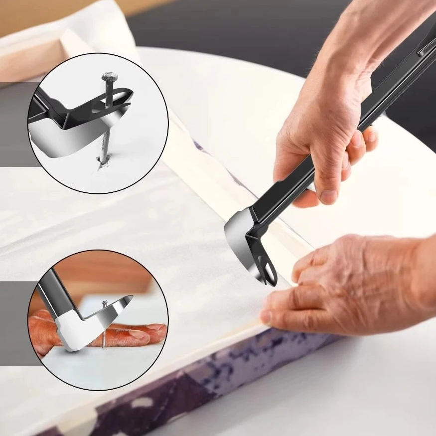 Extractor de uñas antideslizante, barras de palanca a prueba de herrumbre, herramienta de eliminación de uñas eficiente a prueba de agua, destornillador, herramienta Manual