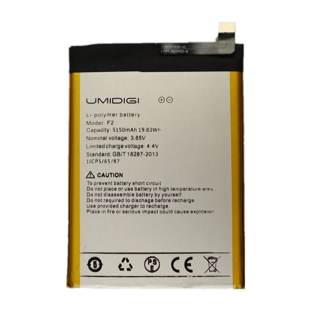 2024 Years 5150mAh Original Battery For UMI Umidigi F2 F 2 Smart Mobile Phone Bateria Batteries In Stock + Tools Tracking Number