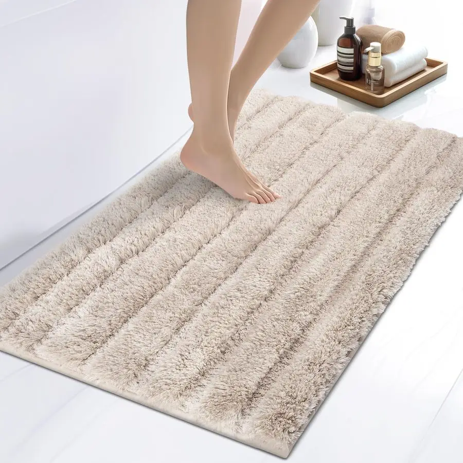 

Bathroom Rug 24 x 36, Extra Soft Bath Mat, Absorbent and Non Slip Bath Rug for Shower, Bathtub, Sink, Floor