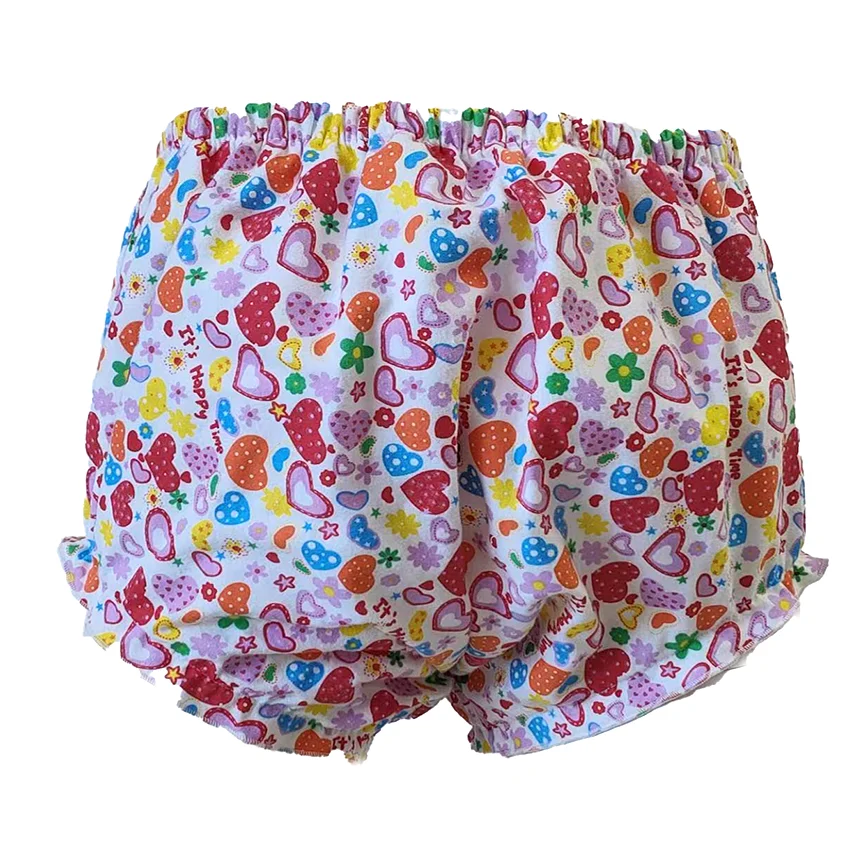 Langkee Haian ABDL Adult Incontinence Pull-on PVC & Print Cotton Flannel Pants