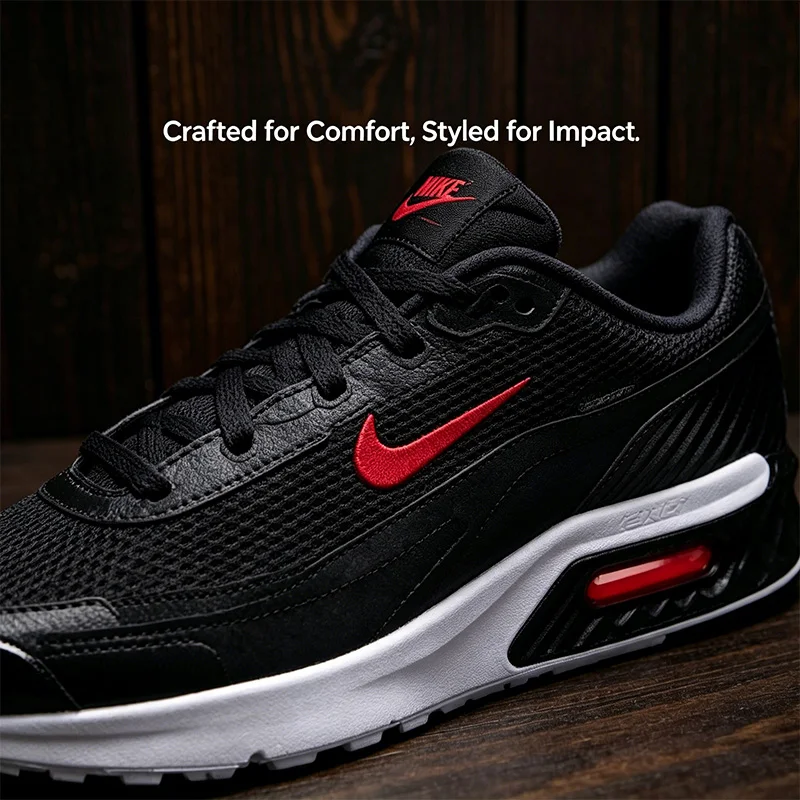 NIKE Men Air Cushion Running Shoes Breathable Mesh Sneakers Shock Absorb Non Slip Athletic Trainers Io9416-001