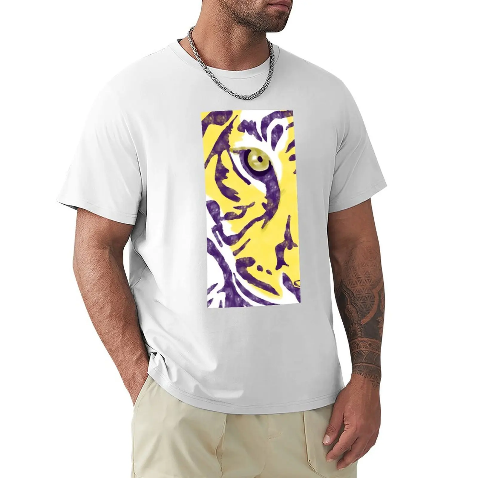 

Purple and gold watercolor Tiger artwork T-Shirt cute clothes hippie clothes boys whites blacks men graphic t shirts