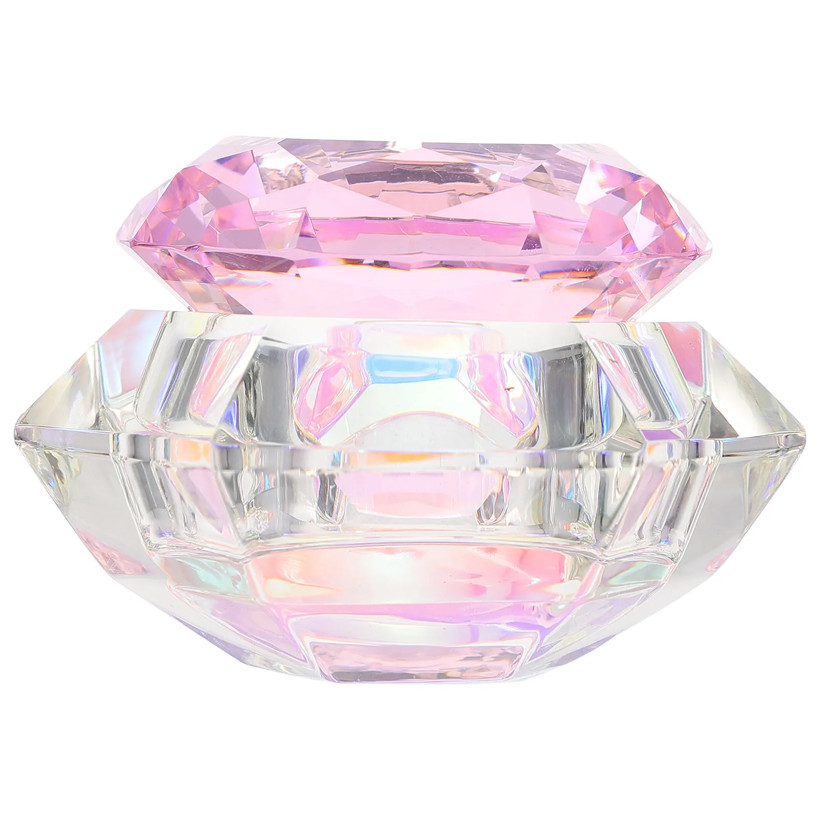 

Crystal Lotus Nail Art Bowl Refillable Glassware for Manicure Acrylic Mixing Portable Elegant Design Gift Women