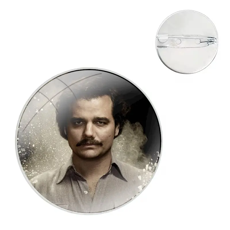 Pablo Escobar spille distintivo spille in metallo per vestiti zaino decorazione regalo