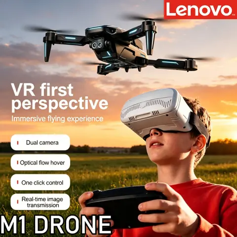 Lenovo M1 Drone Dual HD Camera Optical Flow Hover VR FPV Real-Time Transmission RC Quadcopter Outdoor Aerial Photography