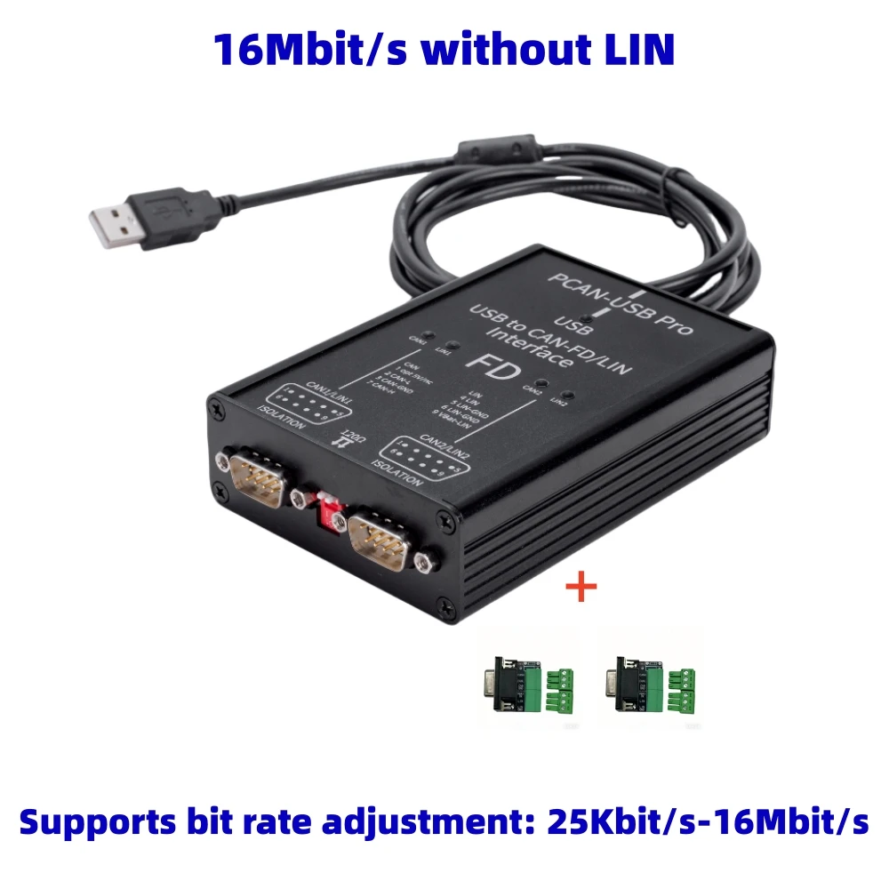 Compatible con PCAN-View/PCAN-Explorer/TSMaster/BUSMASTER/SocketCAN CANon/CANape/CANalyzer, compatible con IPEH-004061 para PEAK