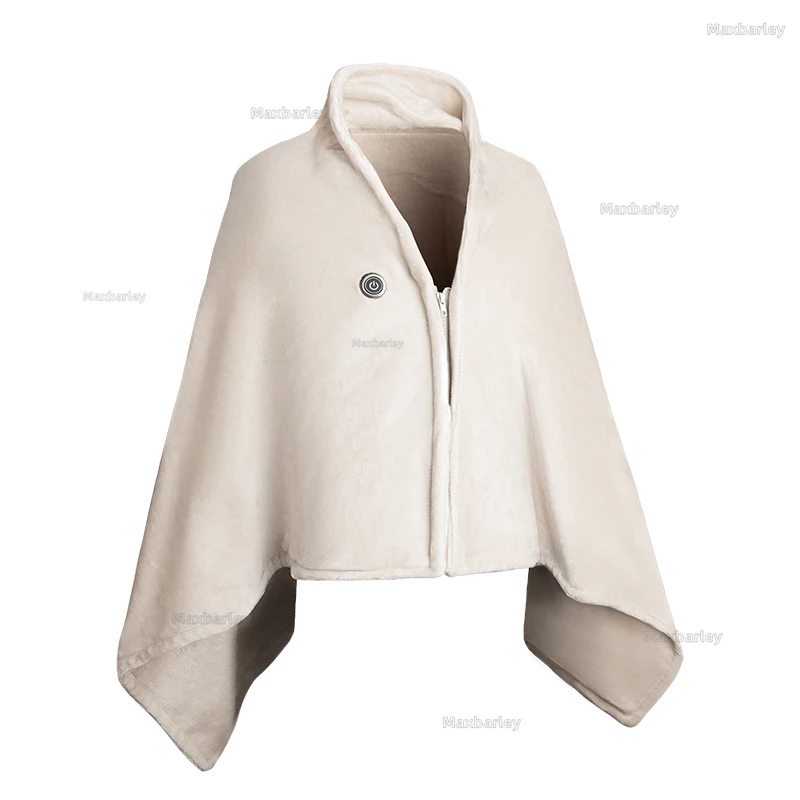 Электрическое шаль с подогревом, одеяло, пальто, женское USB-зарядка, 9-зонное отопление, офис, теплый домашний утепленный плащ, Тренч, мужская флисовая куртка