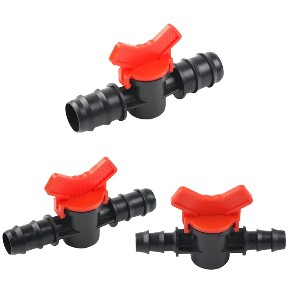 Conector de mangueira de gotejamento para construção e irrigação, PE Pipe Plug Valve, resistente e durável, perfeito para irrigação, 16mm x 16mm