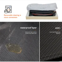 Jumbo Large Orthopedic Dog Bed Memory Foam Pet Sofa Couch Waterproof Elevated Cushion Warm Puppy Bolster Couch Removable Cover 6