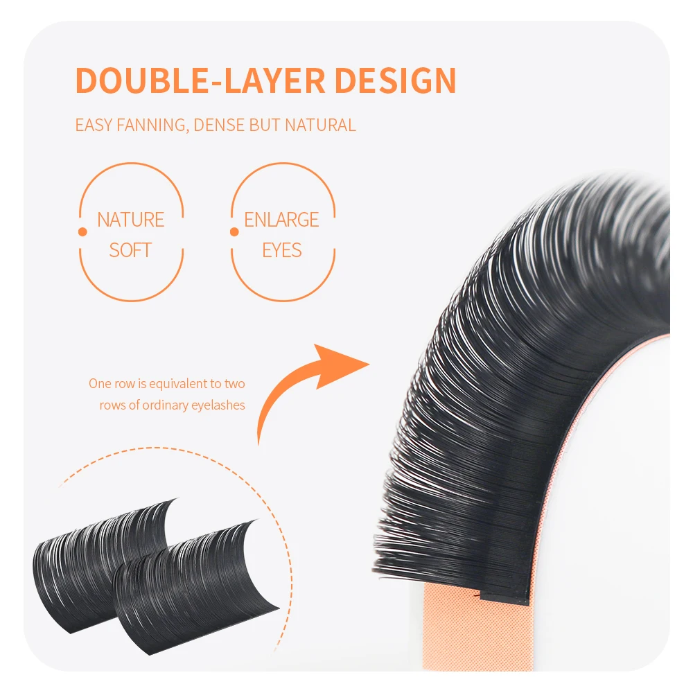 ANNAFRIS Easy Fan Lashes Fast Bloom Eyelash Extension Automatic Flowering Volume Lash Faux Mink Individual Natural Soft Eyelash
