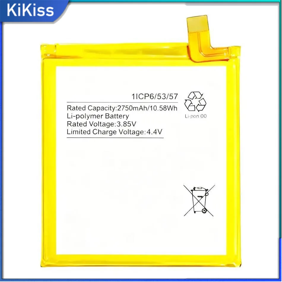 

Mobile Phone Battery Reliable Replacement 2750Mah For Wiko P710