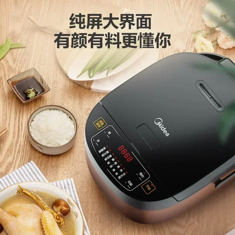 220V Electric Rice Cooker 5L Large Capacity Multi-function Intelligent Reservation Metal Body Household Rice Cooker Riz