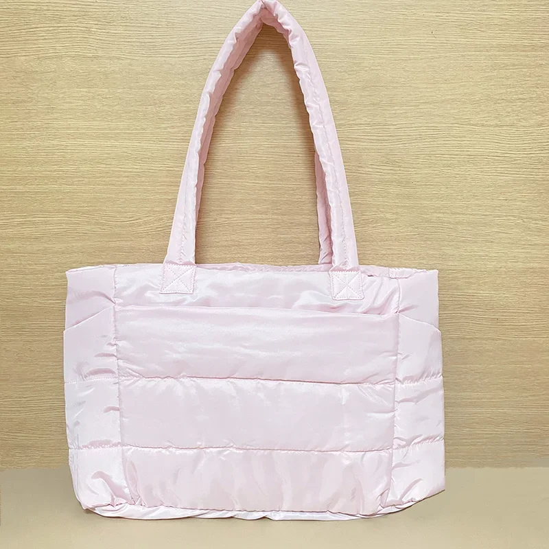 

2025 New Women Fashion Shopping Bag Large Capacity Nylon Retro Shoulder Bag Leisure Outdoor Simple Handbag