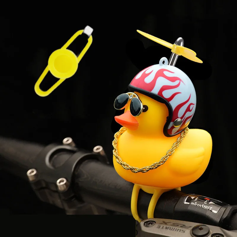 Fahrrad Kleine Gelbe Fahrrad Ente Fahrradklingel Gelbe Luftschraube Helm Ente Ente Fahrrad Wind Motorrad Reiten Radfahren Zubehör