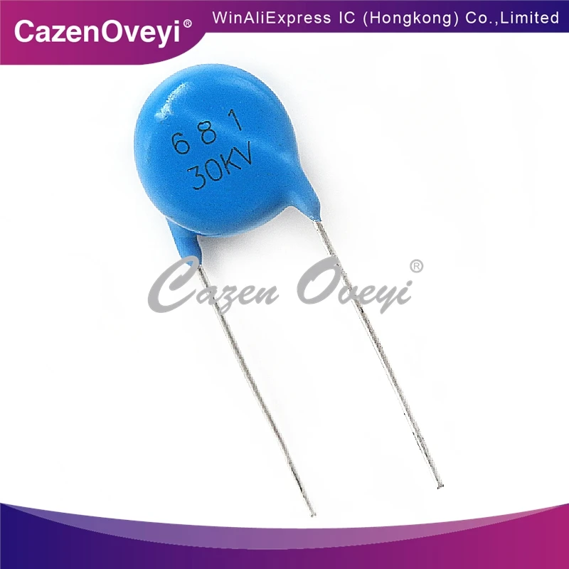 10pcs/lot 30KV681 Y5T 681 30KV 680PF 680P/30KV High Voltage Resistant Ceramic Chip Ceramic Capacitors