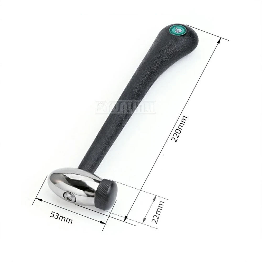 Martillo multifuncional de acero inoxidable para carpintería, joyería, cabeza redonda, herramienta de modelado de reparación de oro y plata de goma DIY