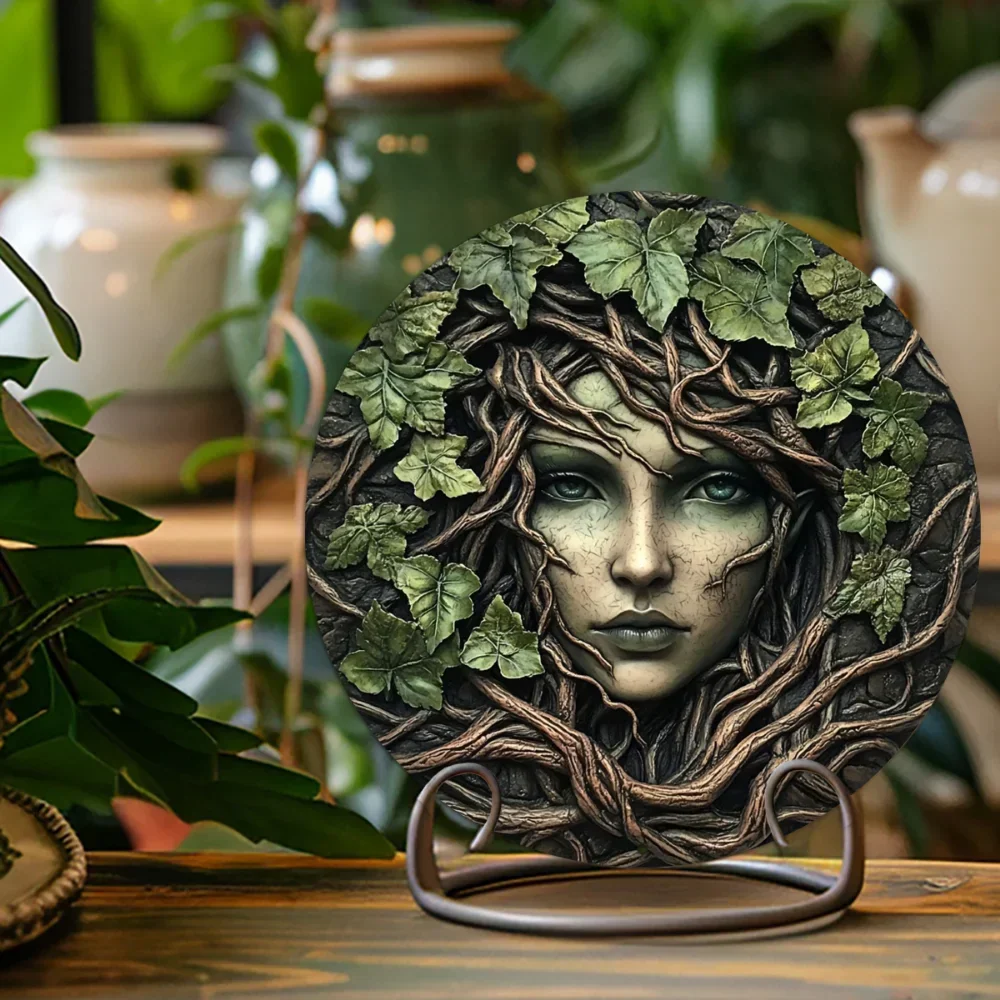 

Дерево RusticGiftTree ™ Алюминиевый металлический знак с лицом дерева | Настенное искусство с деревенской отделкой | Идеально подходит для особых случаев