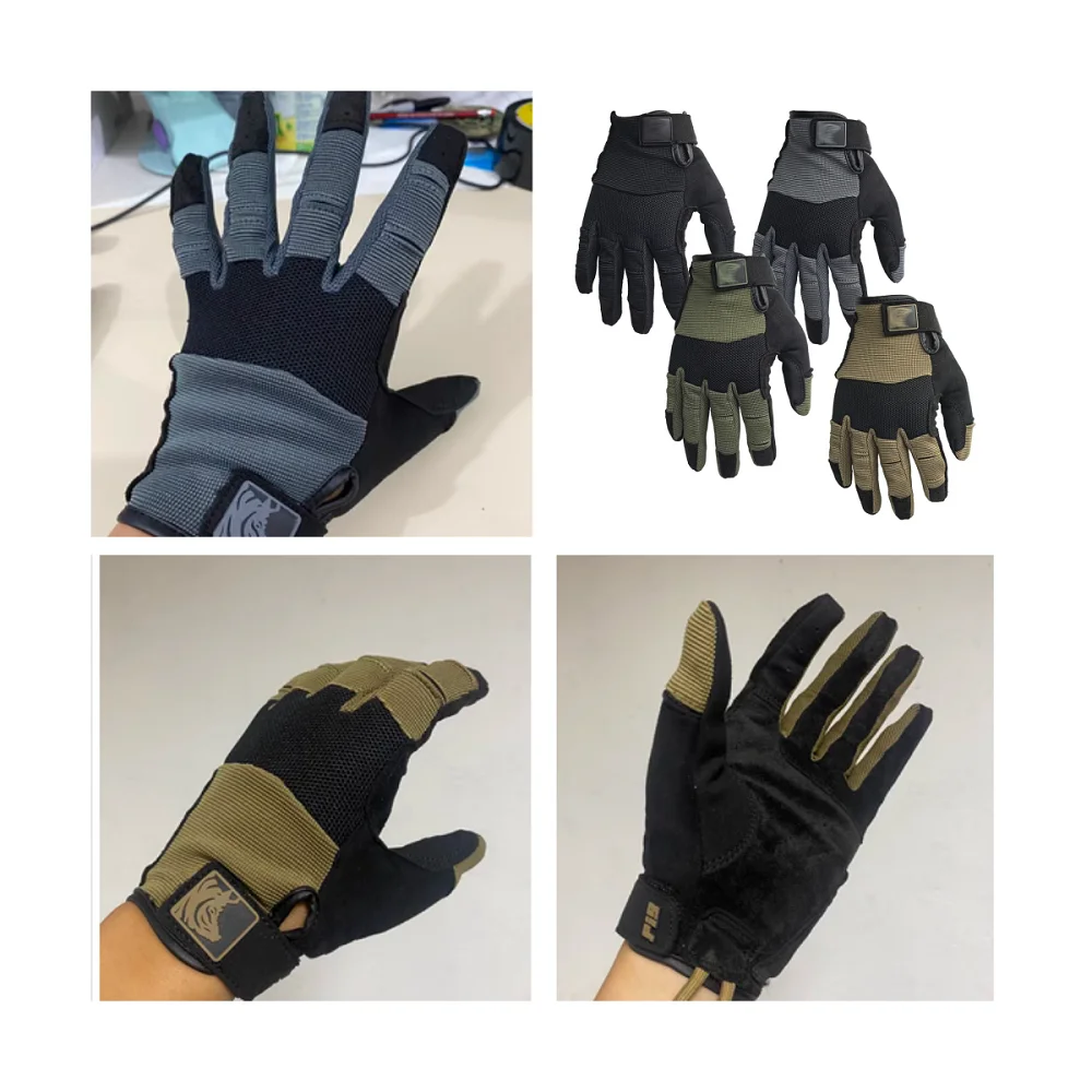 Tactical Shooting Gloves, Outdoor Camping, Cycling, Breathable, Lightweight, Anti Slip Touch Screen Gloves