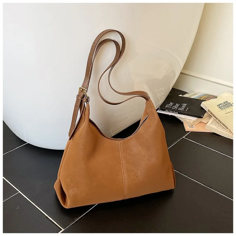 Damen-Umhängetasche aus Leder mit Wolverine-Print und Lettland, lässig, Vintage, leicht, weich, für den täglichen Look