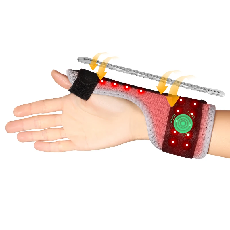 

Red Light Heated Thumb Wrap- 3-Level Timer Massage -Muscle Relaxation Joint Comfort - Daily Care for Office Workers Fitness Fans
