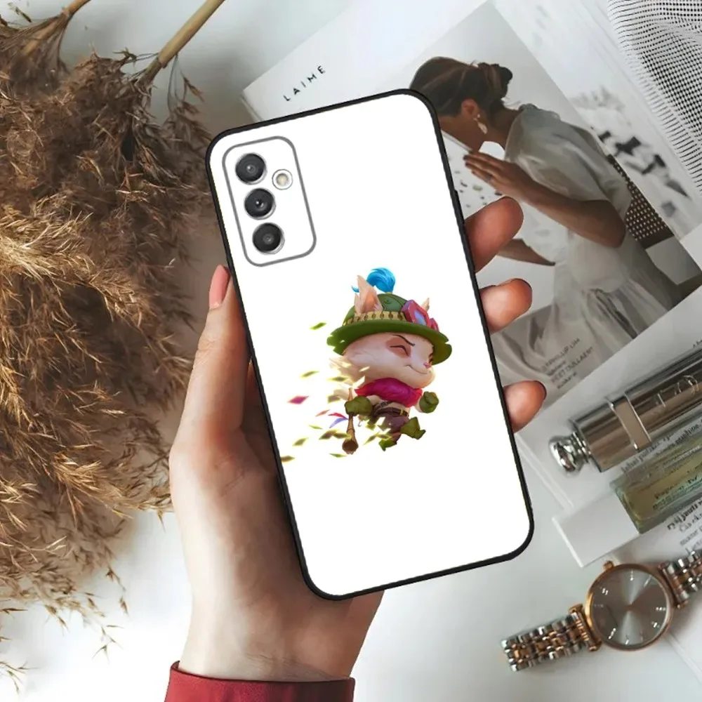 L-League of Legends L-LOL Teemo Phone Case For Samsung S24,23,22,30,21,10,9,Ultra,Plus,Lite,FE,5G Black Soft Case