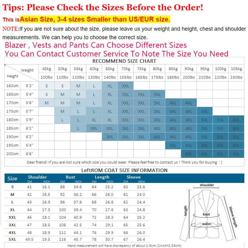 New Men\'s Fashion Boutique Classic Plaid Men\'s Formal Business Suit Blazer and Pants Groom Wedding Dress Double Breasted Suit