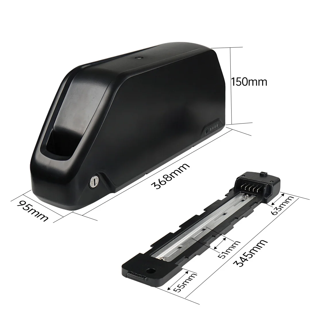 Polly 48V 25AH Ebike Battery Downtube 52V 25AH  Electric Battery  Original 21700 Lithium lon Battery 72V  500W 750W 1000W 1500W