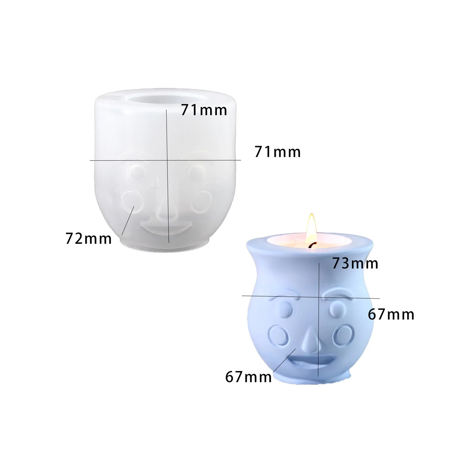 

Силиконовая форма для поделок своими руками: подставка для свечей с изображением мордочек, силиконовая форма для суккулентов, форма для гипсовых цветочных горшков